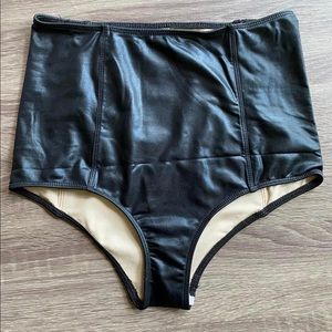 Black metallic bottoms